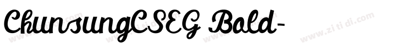 ChunsungCSEG Bold字体转换
